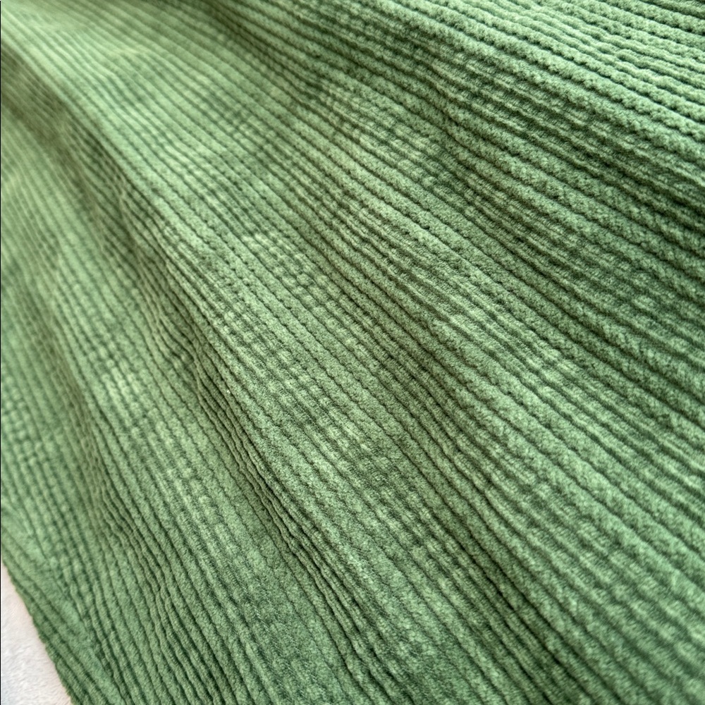 NWOT Lucy & Yak Norris Wide Leg Cotton Corduroy Trousers Green Size 2XL - Picture 7 of 14